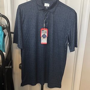Greg Norman Collection Navy Polo Shirt